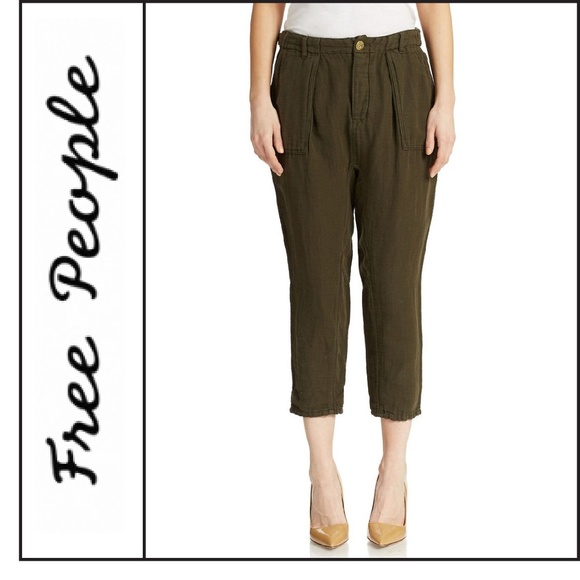 Free People Pants - NWT { Free People } Cropped Utility Pants